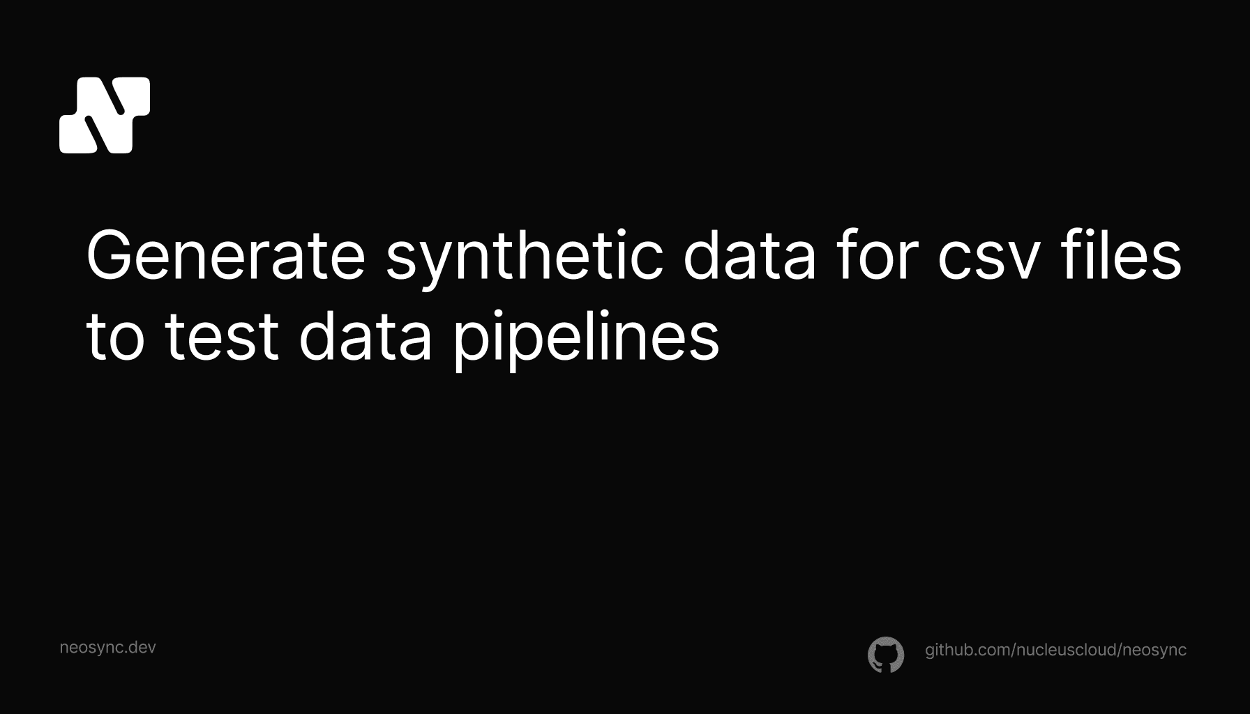 How to generate synthetic data for csv files to test data pipelines